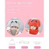 Double Fleece Coral Velvet Cap Cartoon Rabbit Scarf Thicken Cap Winter Kids Caps  Children