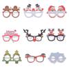 Christmas Party Glasses Props, Christmas Children'S Santa Snowman 3D Paper Glasses Decorations