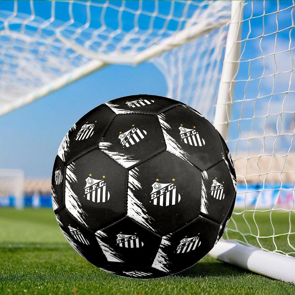 Sport Club Football Crest Printed Size 5 Soccer Balls, Anti-Slip, Protective Football, Outdoor Sport, a Unique Gift Suitable for Him/her, Birthday