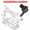 Vacuum Pump Check Valve 34331161300,030103175B For A1 11-14 A3 08-13 For SEAT ALTEA 07-15 06-09 05-15 For SKODA FA Ventilation Valves 4