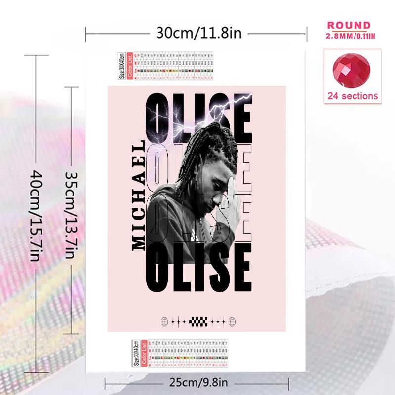 Olise 100% Round Full Drill 5D DIY Diamond Painting Embroidery Cross Stitch Rhinestone Décor
