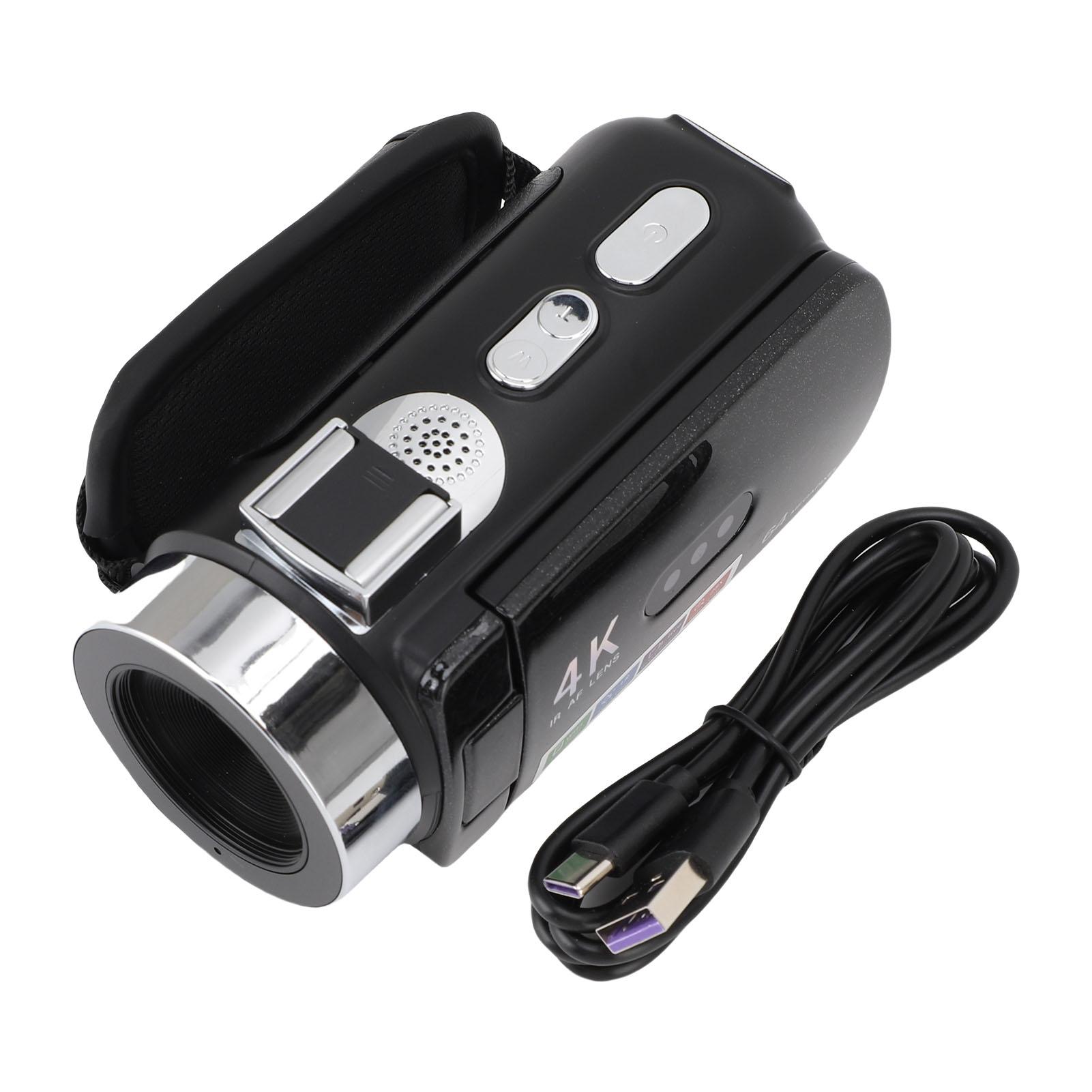 

4K Video Camera 64MP Multiple Filter 3 Inch Flip Display LED Fill Light WiFi Digital Camera