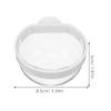 4Pcs Bird Cage Water Bowl for Parrots Transparent Hanging Detachable Spill-Proof Feeding Cup Space Saving Hygienic Design Small