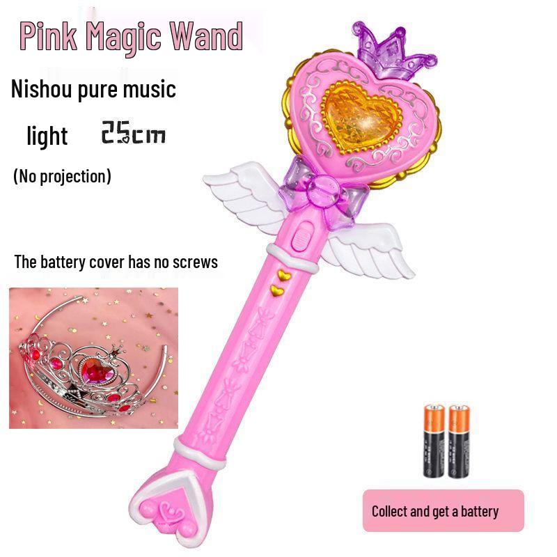 Magic Fairy Wand with Light, Music, and Projection for Girls