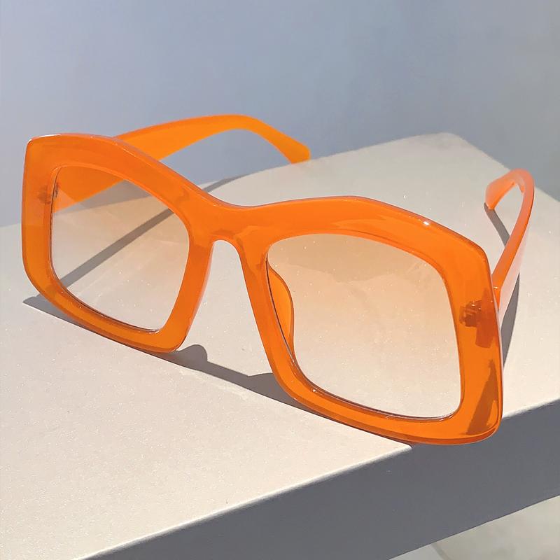 Oversized Irregular Sunglasses New Gradient Candy Color Women Shades Ins Trendy Brand Designer Outdoor Travelling Eyewear