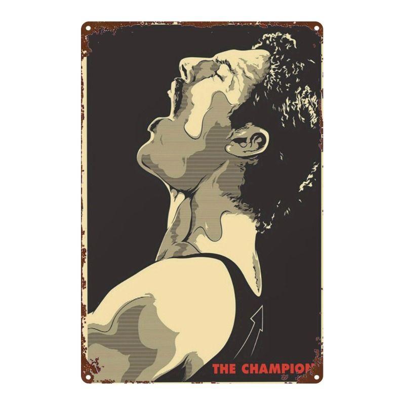 Fitness Motivation Metallblechschild Gewichtheben Fitness Poster Man Cave Garage Heimwanddekor 8x12 Zoll