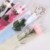 50Pcs Iridescent Single Rose Sleeves Diy Transparent Flower Wrapping Bag Floral Material Packaging Waterproof