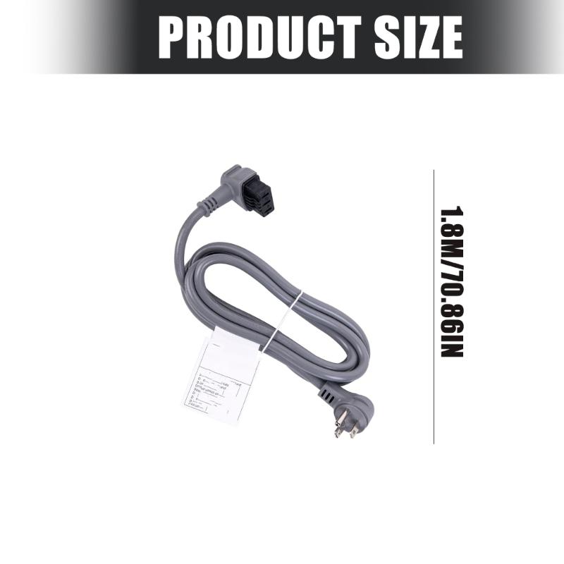 Flexible Appliance Power Cable Reinforced None Tangles Compact Dishwasher Replacement Power Cord for SMZPC002UC