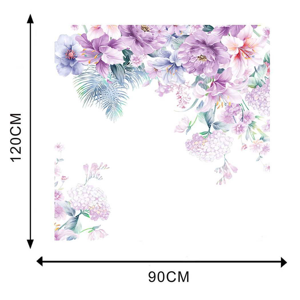 

Decal Wall Stickers Decoration Flower Green Harmless Home Living Room PVC Purple Peony Waterproof 1 Set Removable China Mainland