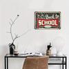 2D Flat 30*20cm Back To School Supplies Slae Sign, For Home Garage Wall Decor, Indoor Or Outdoor Bar Restaurant Cafe Bar