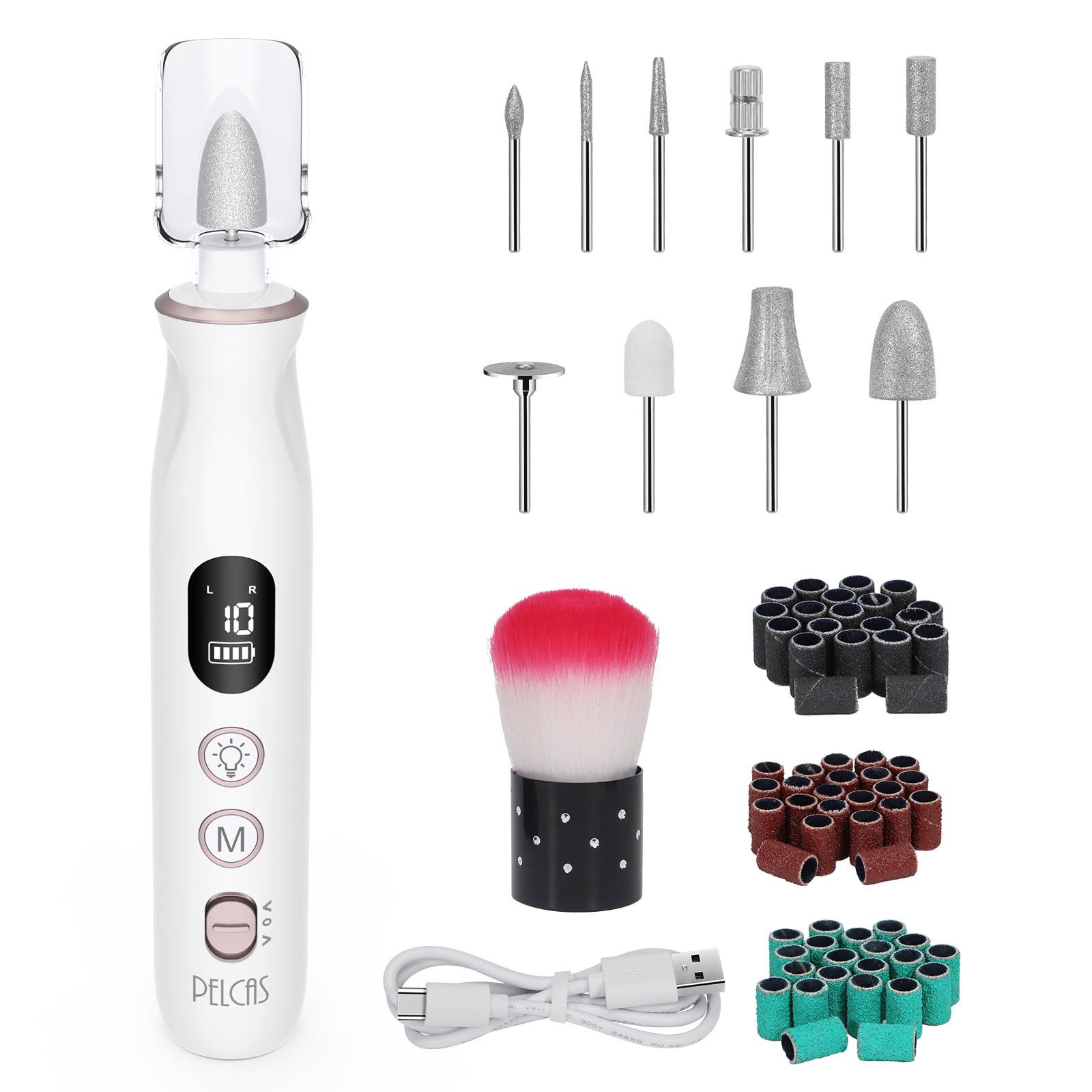 High End Portable Brushless Professional Rechargeable Nail Drill Machine 45000rpm Manicure Electrical Nail Gel Polishing Sander