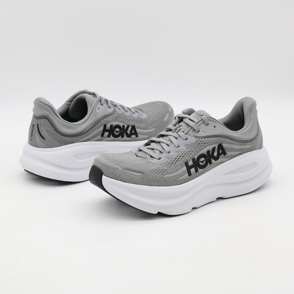 1162011-GCTC HOKA BONDI 9 GALACTIC GREY STELLAR GREY (Men's)