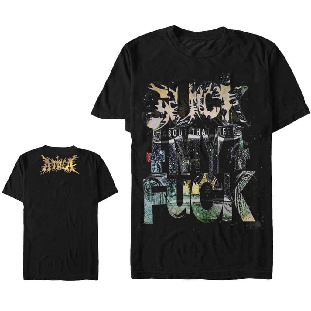 Attila Cotton Band Shirt Unisex Summer Short Sleeve Fashion Brand Tee Luxury Casual Vintage