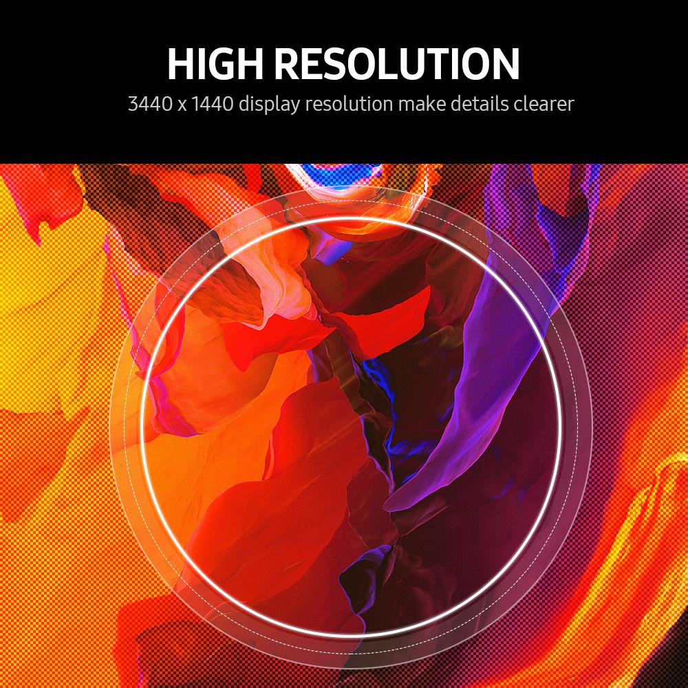 34-calowy zakrzywiony monitor LED Wyświetlacz Wysoki współczynnik kontrastu Interfejs HD i DP 8-bitowy kolor Szeroki kąt widzenia