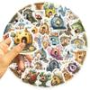 50PCS Cartoon Colorful House Graffiti Stickers - Waterproof DIY Decor for Guitar, Notebook & Luggage RecordingYourLife Store