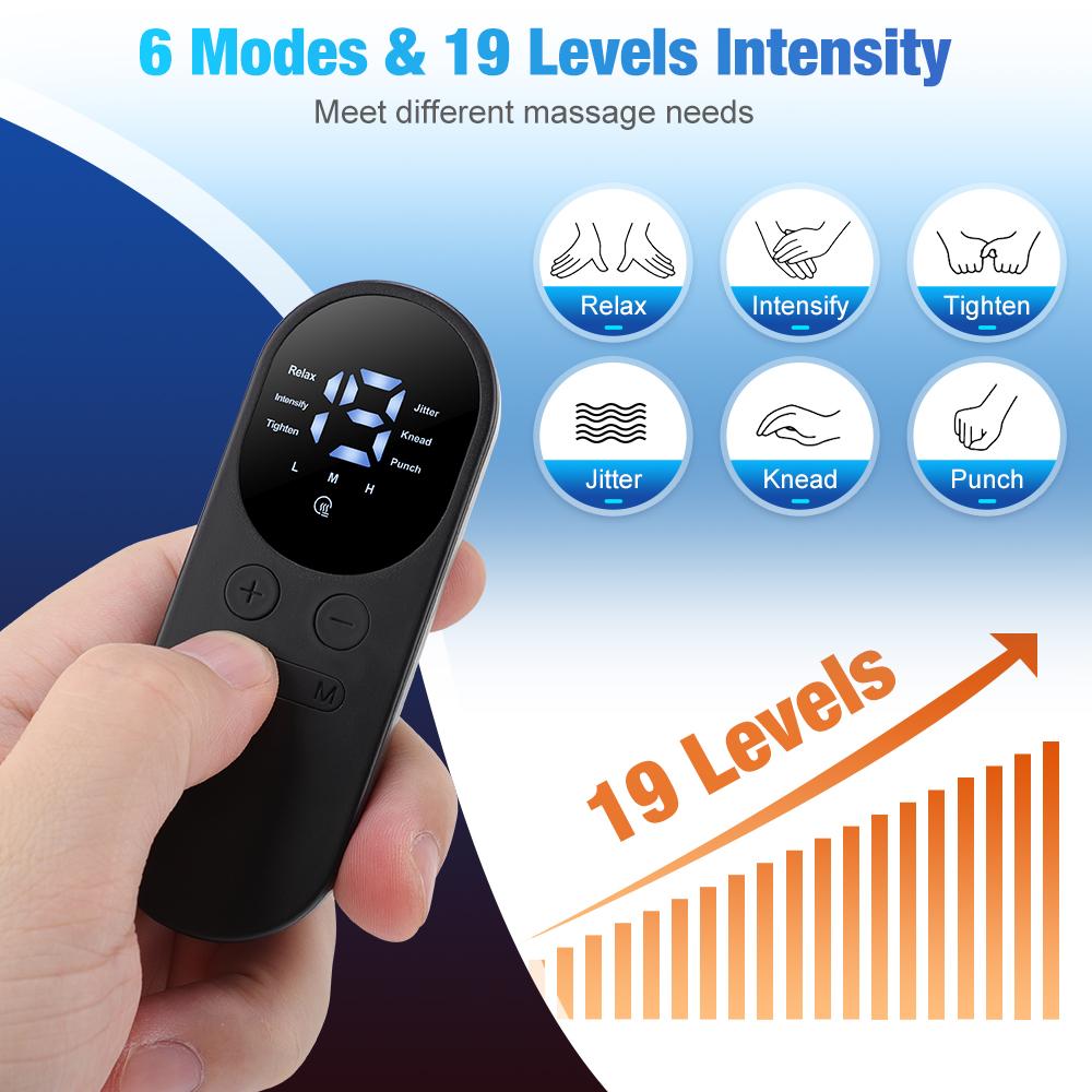 Electric Neck Massager 6 Modes Wireless Heating EMS Muscle Massage Stimulator Back Cervical Leg Body Patches Pain Joints Device