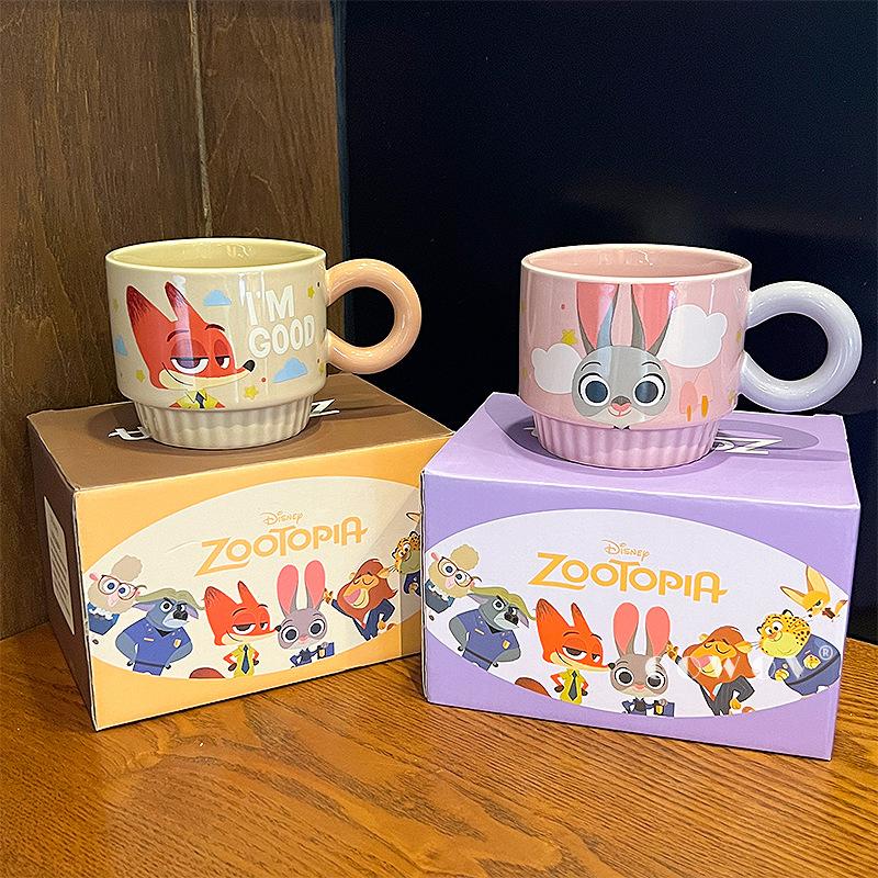 Crazy Zootopia Mug 2025 New High-value Water Cup Judynik Coffee Cup Couple Birthday Gift