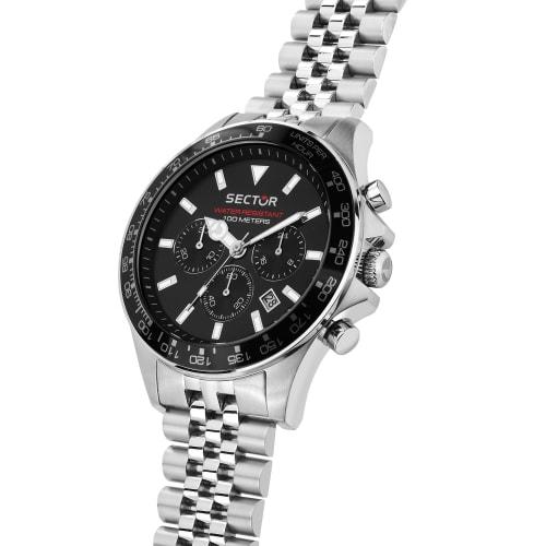Montre Chronographe à Quartz pour Homme Sector 230 Collection sous Licence Officielle 43 mm Acier Inoxydable R3273661033 [Garantie 3 Ans]