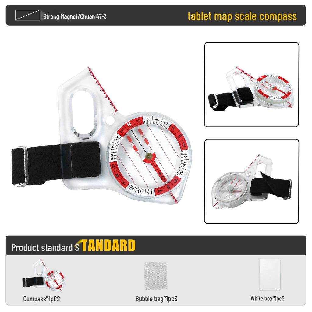 Introducing the IJ47-2 Thumb Compass: Professional-Grade Map Scale Compass for Outdoor and Teaching Use.