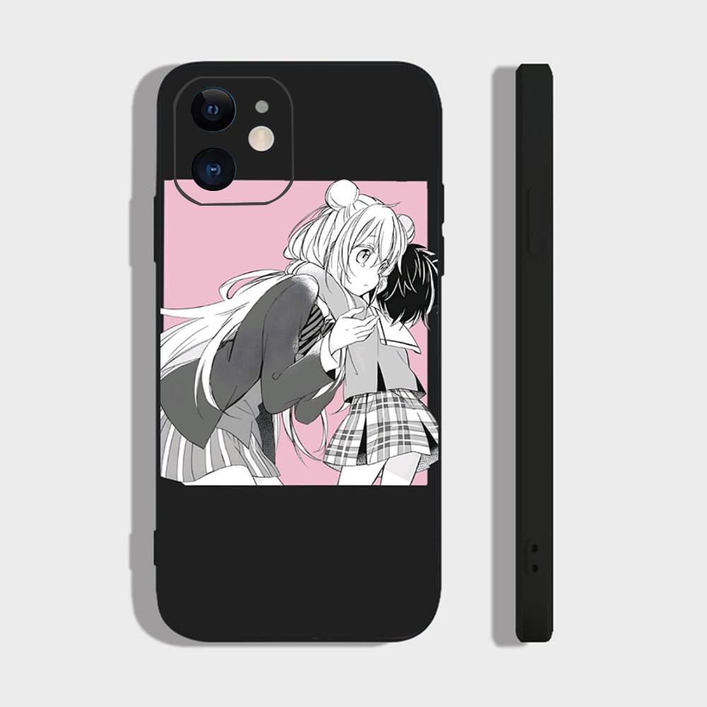 Anime Happy Sugar Life Phone Case For IPhone 17 Air 16 15 14 13 Pro Max 11 12 Black Silicone Cover
