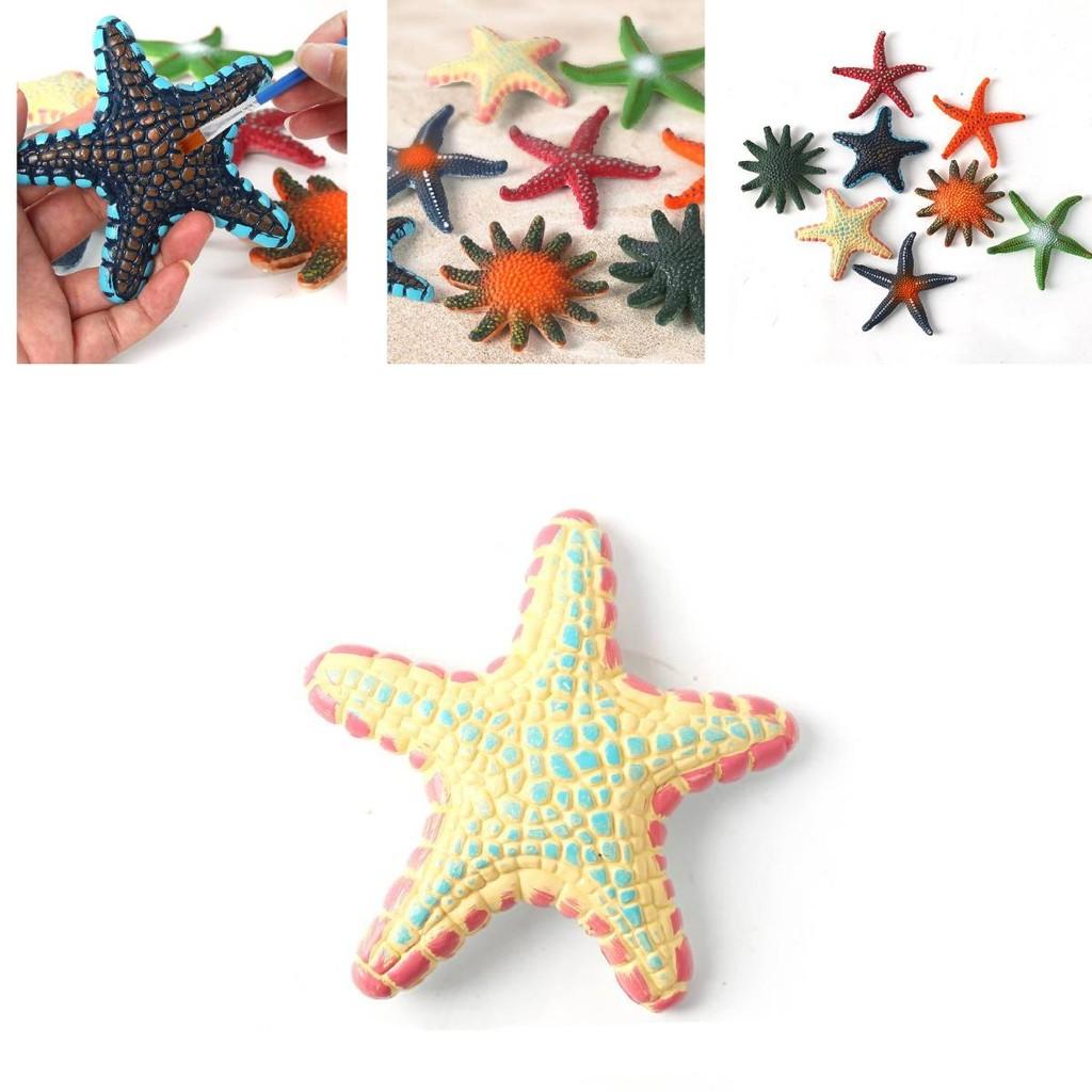 Modelli Autentici di Animali Stella Marina Per Bambini Giocattoli Educativi da Spiaggia Set Colorato in PVC