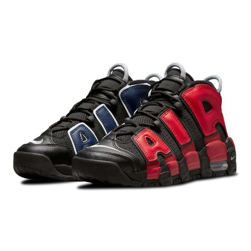 Nike Air More Uptempo Alternates Split Navy Red GS Sneakers DM0017-001
