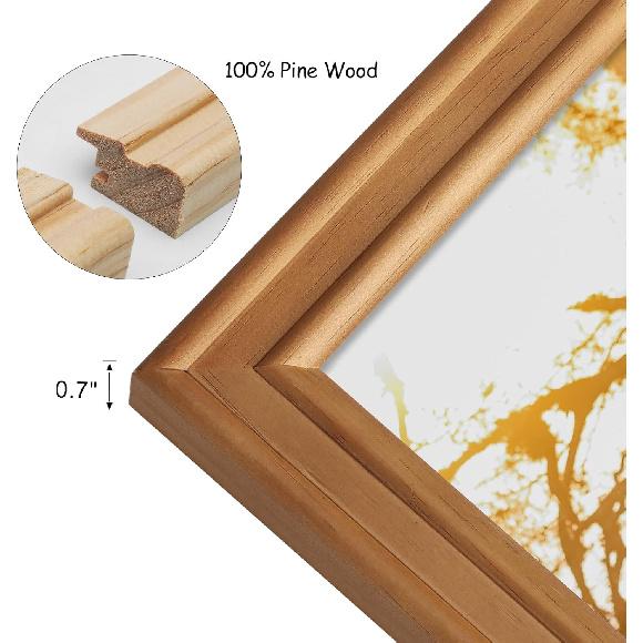 5X7 Double Wooden Hinged Picture Frame Vertical and Horizontal in Distressed Farmhouse Wood Grain, Display 4x6 with Mat or 5x7 without Mat, Folding