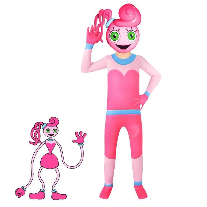 Leketid Poppy Jumpsuit Rollespillantrekk Barn Cosplay Kostymer Fest Halloween