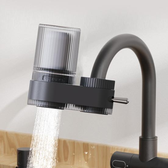 Faucet Mount Water Filter Kitchen Sink Filter Water Faucet Activated Carbon Water Faucet Filter for Reducing Chlorine Limescale Heavy Metals