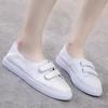 Genuine Leather Velcro Summer Breathable Cowhide Shallow Toe Flat Board Shoes Single Shoes