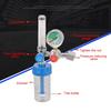 Buoy Type Oxygen Pressure Gas Regulator Inhaler G5/8" Thread O2 Pressure Reducer Oxygen Gauge Flow Meter Zinc Alloy