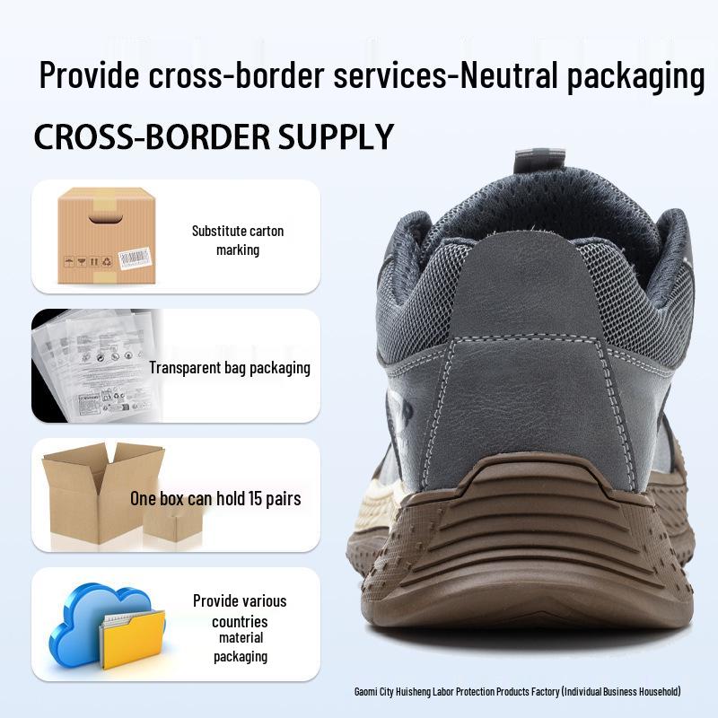 Insulated 6KV Men's Work Shoes with Plastic Toe Cap, Anti-Smash, Anti-Puncture, Anti-Slip, and Wear-Resistant Protection