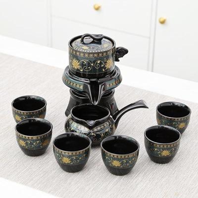Shangqi Black Automatic Ceramic Foam Tea Set