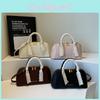 Solid Ribbon Color Shell Style Bag Soft Structure Inner Storage Commuting Daily