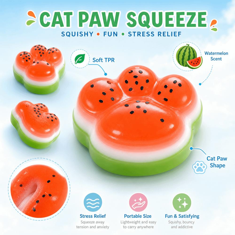 Cream Slime Anti-stress Squeeze Cat Paw Sensory Fidget Toy Adult Relaxation Decompression