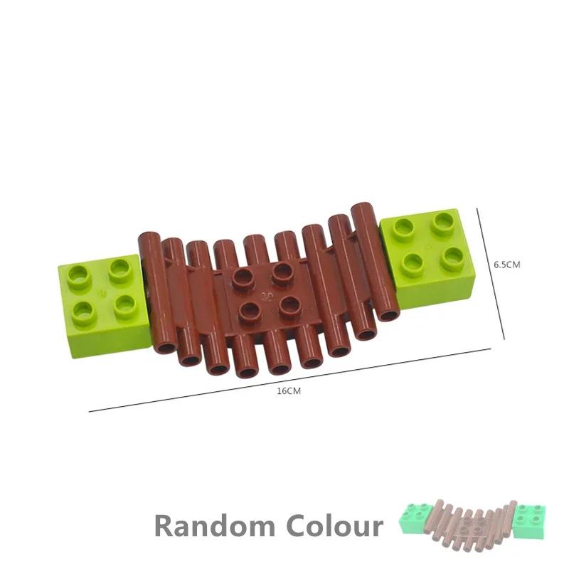 Große Bausteine Outdoor Wald Pflanzen Serie Blume Gras Baum Bauernhof Schmuck Zubehör Kompatible Szenen Spielzeug Kinder Bausteine