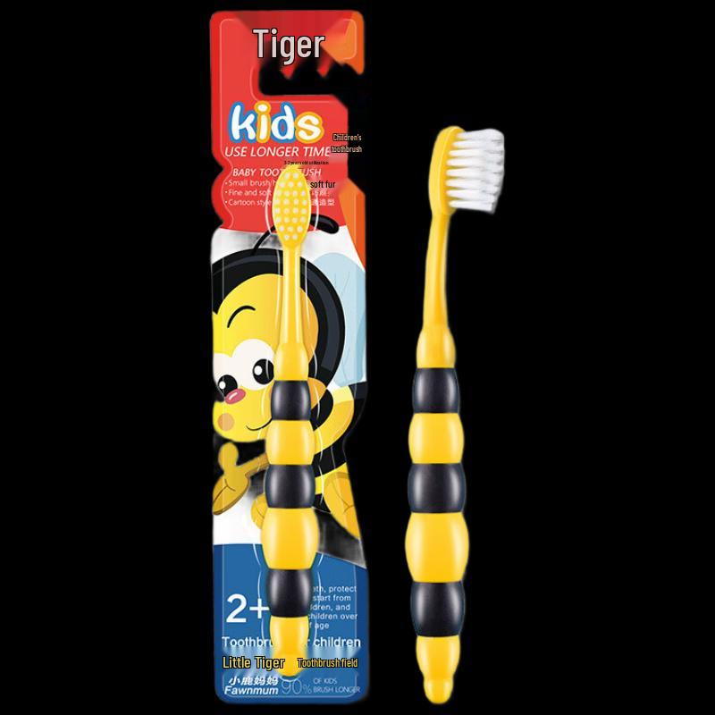FAWNMUM Bee No. 1 Children s Soft Bristle Toothbrush 10-Pack