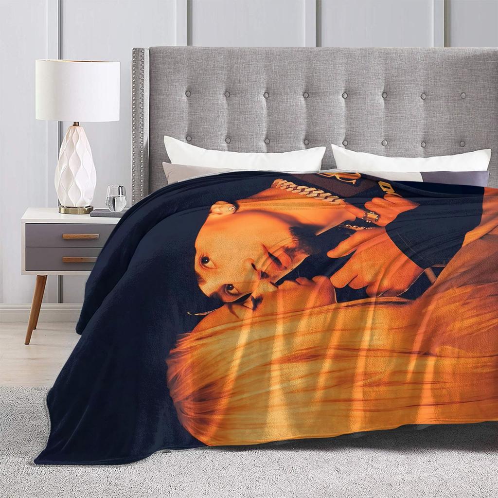 Bad Gyal Omar Courtz Flannel Blanket Winter Warm Throw Blanket for Kids Couch Chair Funny Bedspread Sofa Bed Cover