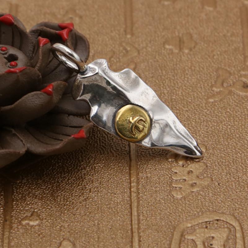 S925 Sterling Silver Jewelry Retro Thai Silver Pendant Flying Eagle Men and Women Simple Small Pendant