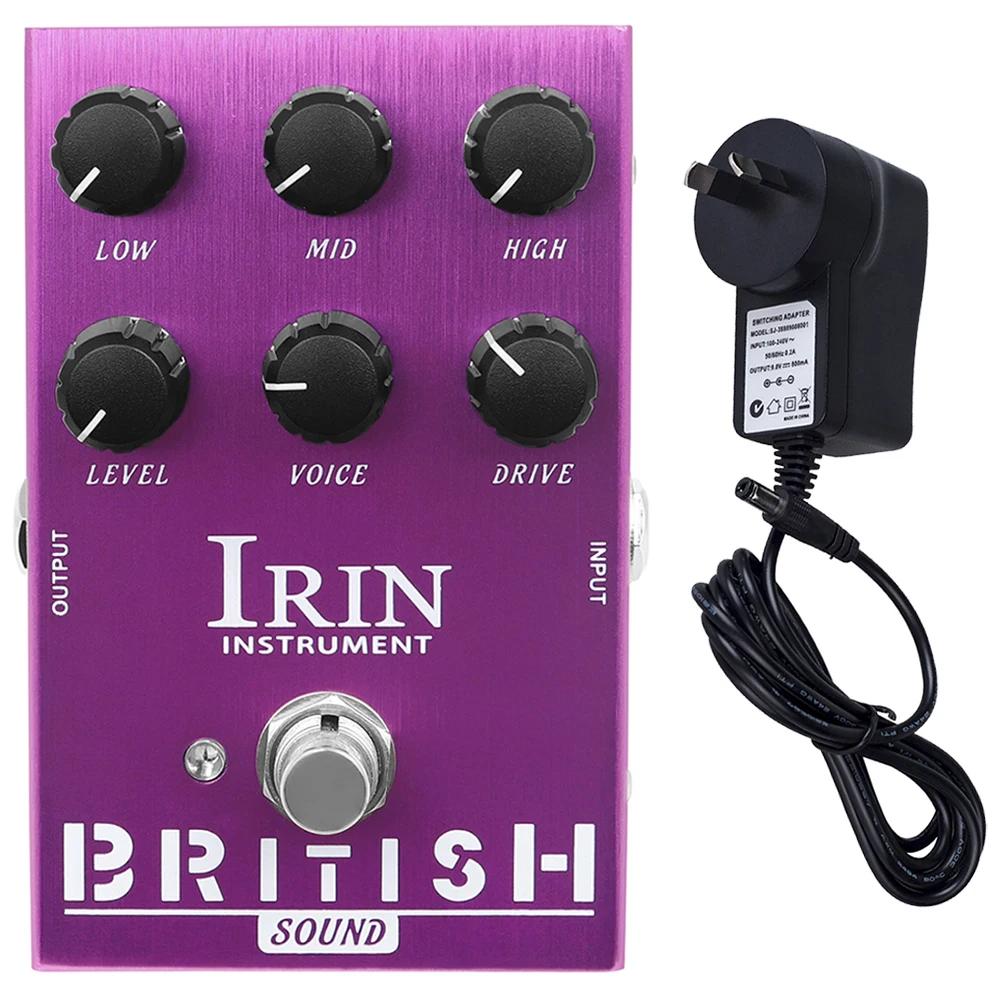 IRIN AN-31 Guitar Pedal British Sound Rock Amp Simulator Effect Brit-Rock Era BluesBreaker Overdrive Guitar Pedal with Adapter
