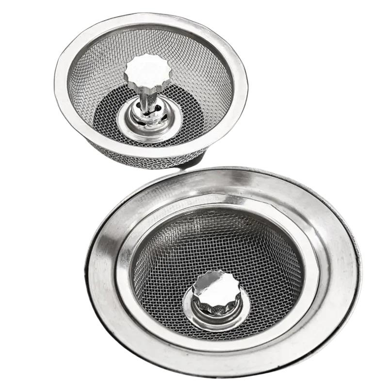 Sink Drain Mesh Filter Stainless Steel Disposable Collector Food Scrap Strainer for Kitchen Basins Suitable for Home Cleaning
