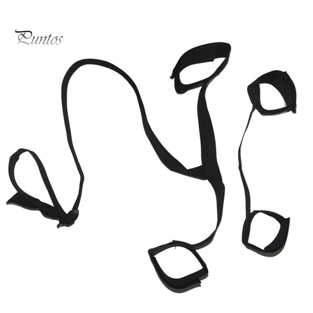 Adult Hand Ankle Back Restraint Belt Couple Sex Game Toys Bondage Rope Harness