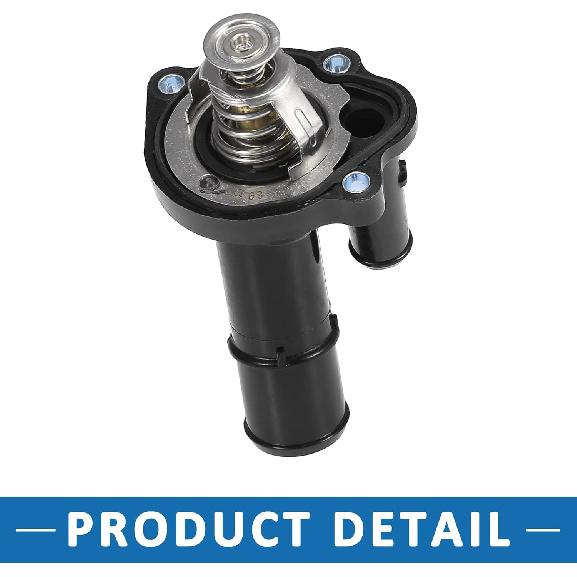 Obudowa termostatu układu chłodzenia silnika 143-0838 do Ford Focus 2013-2018 Czarny Plastik Metal
