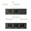 LiNKFOR Optical Digital 1 3 Alloy Optical Cable Compatible with SPDIF/TosLink Splitter, Input, Outputs, LPCM2.0, DTS, Dolby-AC3 Compatible, Casing,