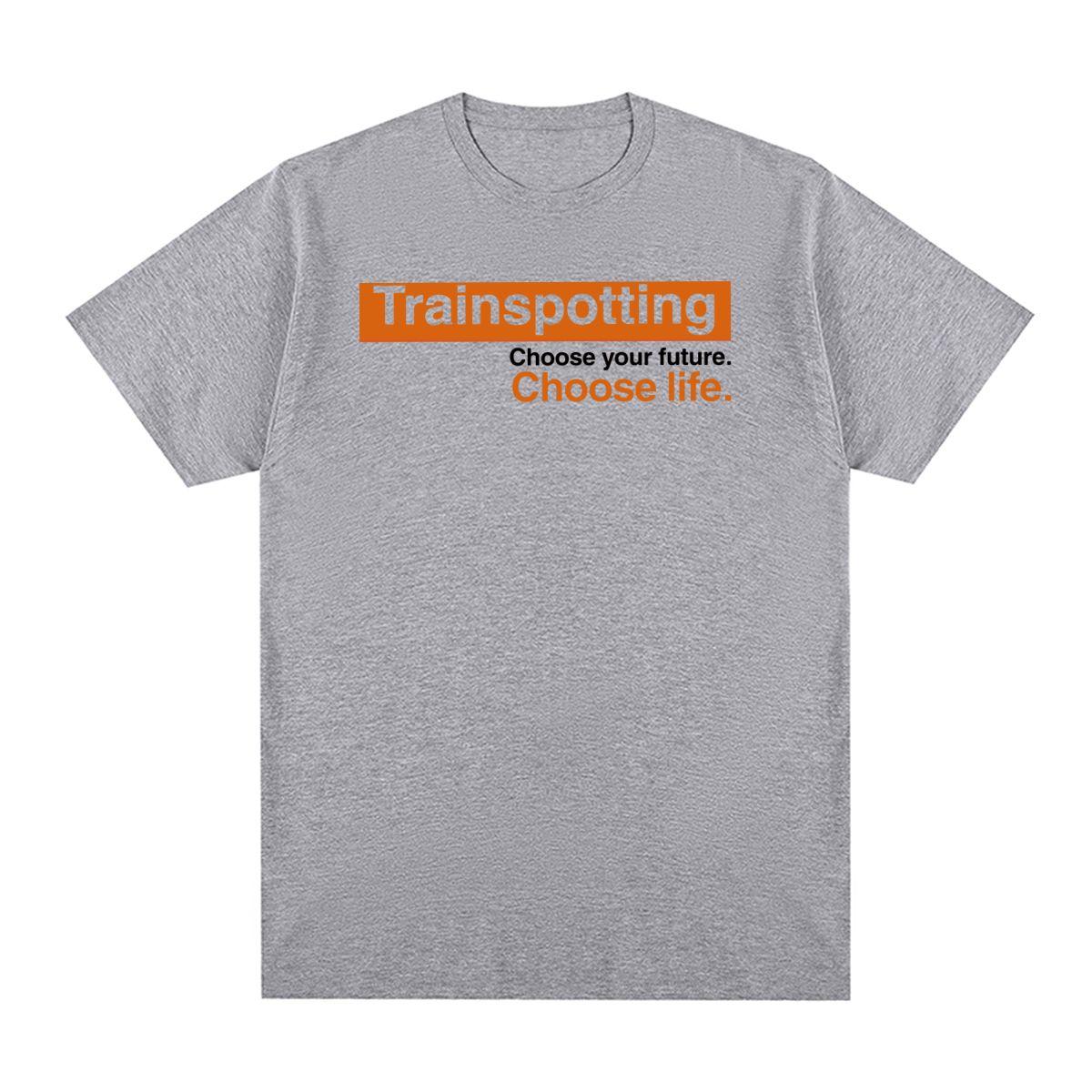 Винтажная футболка Trainspotting Фильм Выбери жизнь 90-е 80-е Хлопок Мужская футболка Новая футболка Футболка Женские топы S