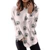 Spring And Autumn Women's Round Neck Tops Casual Fashion Print Long Sleeve O-Neck Pullover Top Blouse Women's Clothing