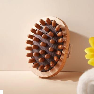 Pieptene de păr Perie de masaj pentru scalp Masajor pentru corp Perie anticelulitică pentru corp Masaj calmant cu ulei esențial din lemn Spa Masaj cu pernă de aer
