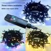 10Meter 100LED Christmas String Lights USB Charging 8 Lighting Modes LED String Light Waterproof Timer Remote Control