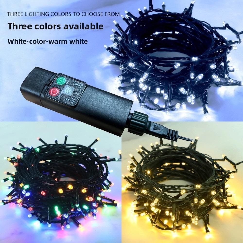 10Meter 100LED Christmas String Lights USB Charging 8 Lighting Modes LED String Light Waterproof Timer Remote Control