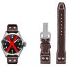21mm 22mm Genuine Leather Watch Band For Iwc Big Pilot Flamethrower Little Prince Mark 18 Strap Willow Nail Bracelet Blue Black